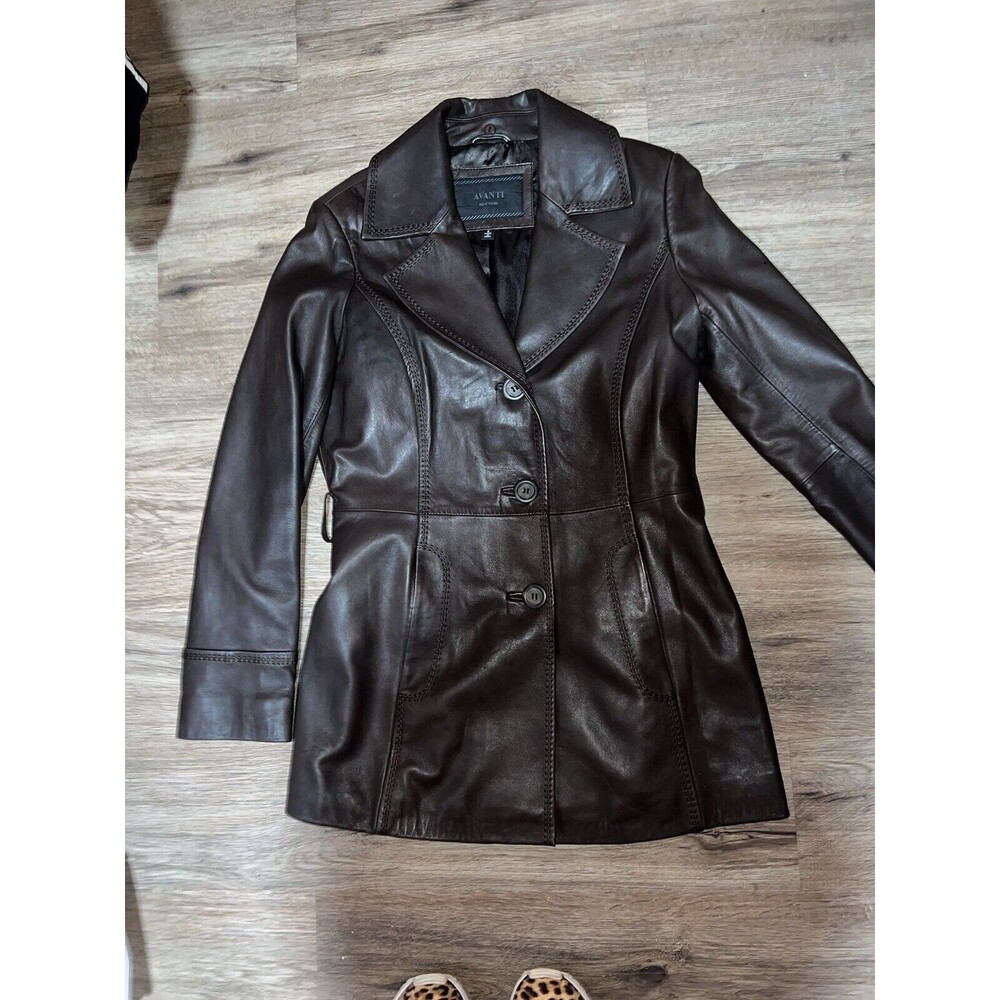 Alfani New York SIZE SMALL LEATHER TRENCH COAT